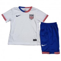 Spojené Štáty Domáci Detský futbalový dres Copa America 2024 Krátky Rukáv (+ trenírky)